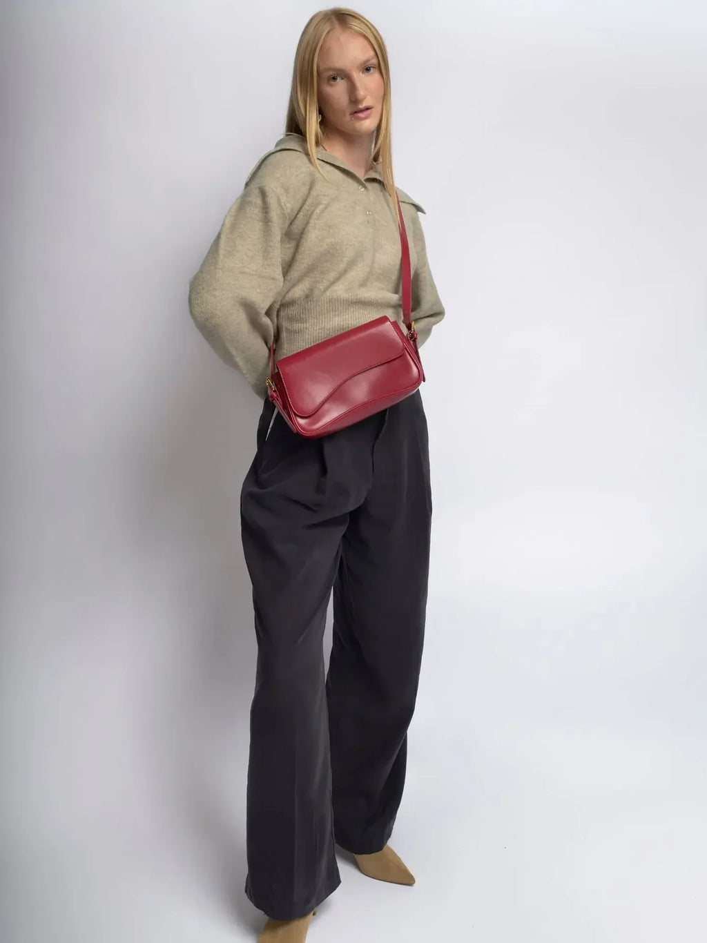Capalbio - Bolso Baguette con Solapa