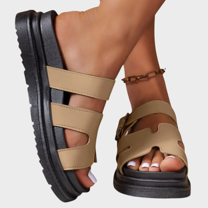 Gaeta - Sandalias ortopédicas con diseño en H