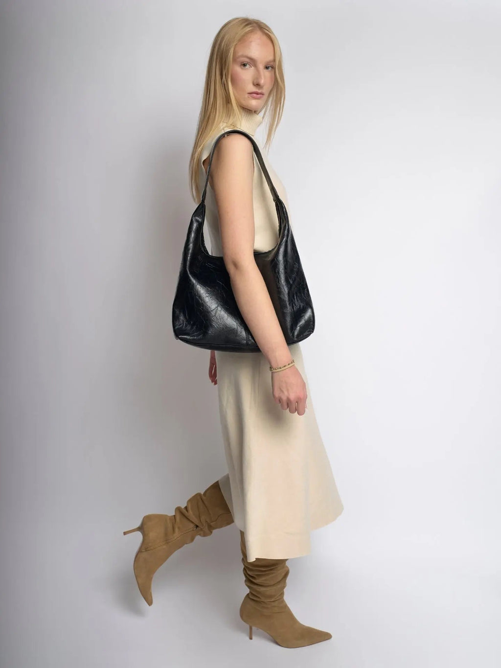 Brindisi - Bolso Hobo Brillante con Neceser