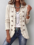 Ottavia - Chaqueta de Canalé Marfil con Volantes