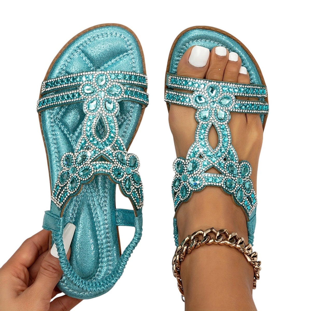 Salina - Sandalias Ortopédicas Brillo y Elegancia