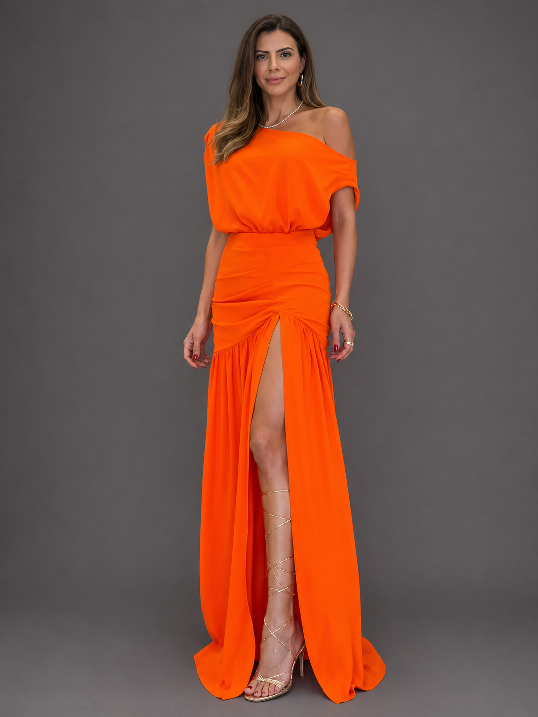Trieste - Vestido Elegante Manga Raglán