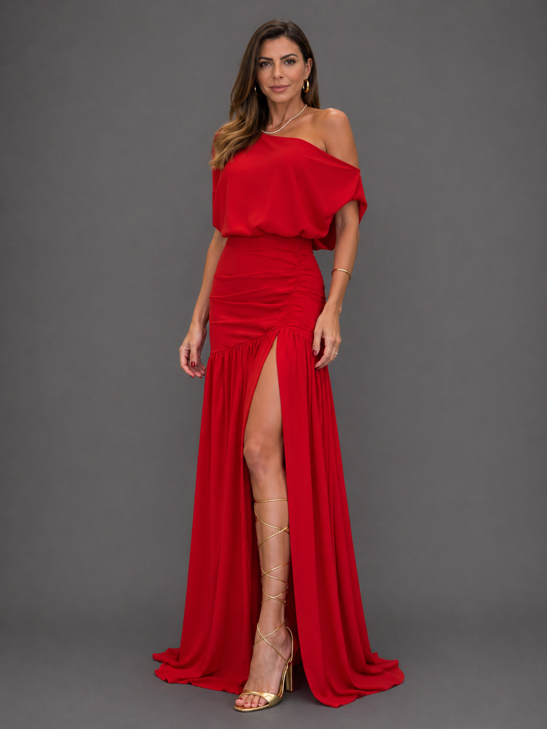 Trieste - Vestido Elegante Manga Raglán
