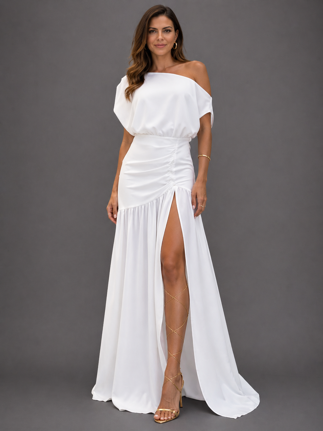 Trieste - Vestido Elegante Manga Raglán
