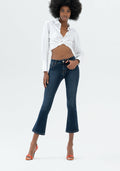 Vicenza - Vaqueros Flare Cropped en Denim Stretch