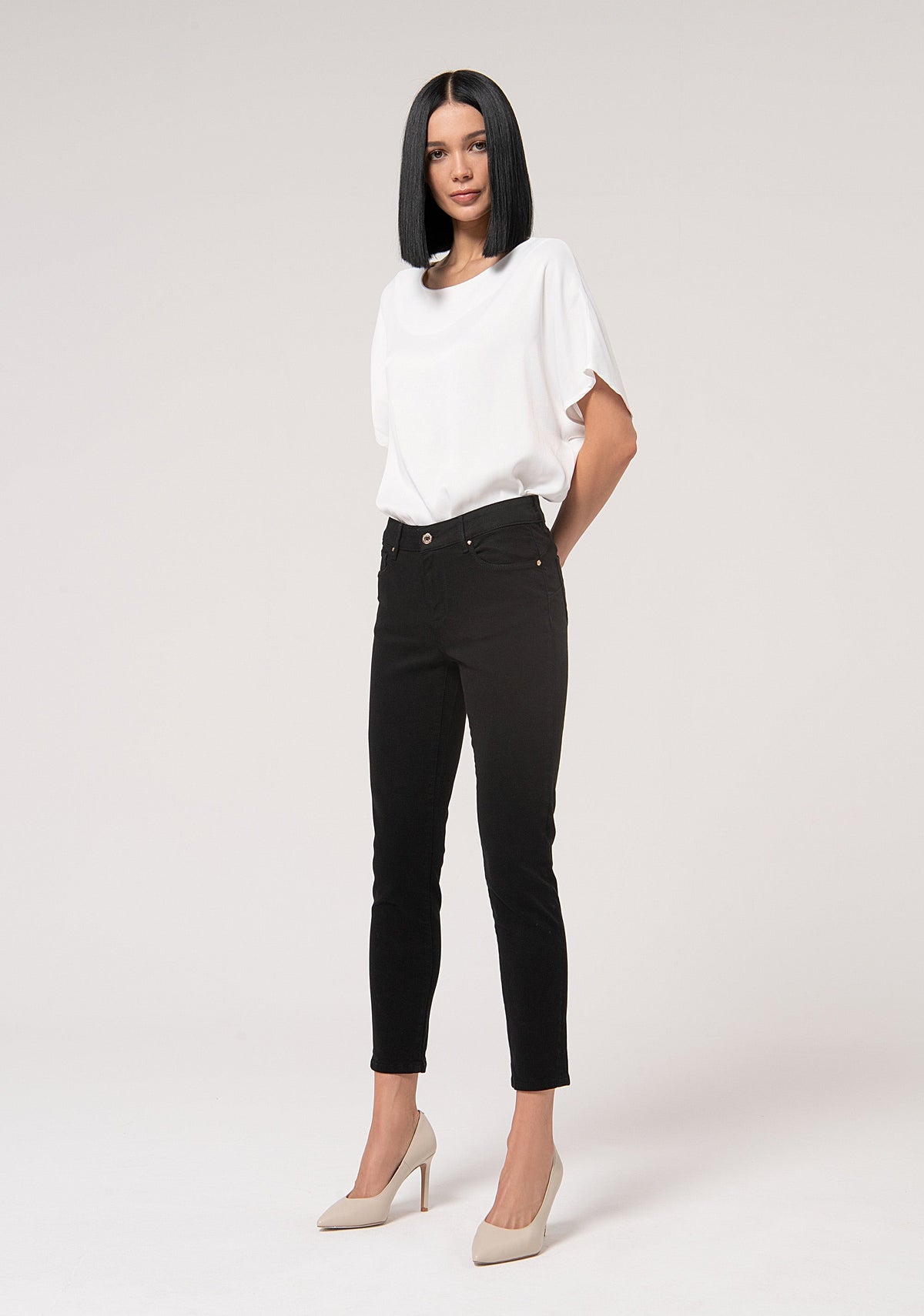 Padova - Pantalón Slim de Algodón con Efecto Perfect Shape