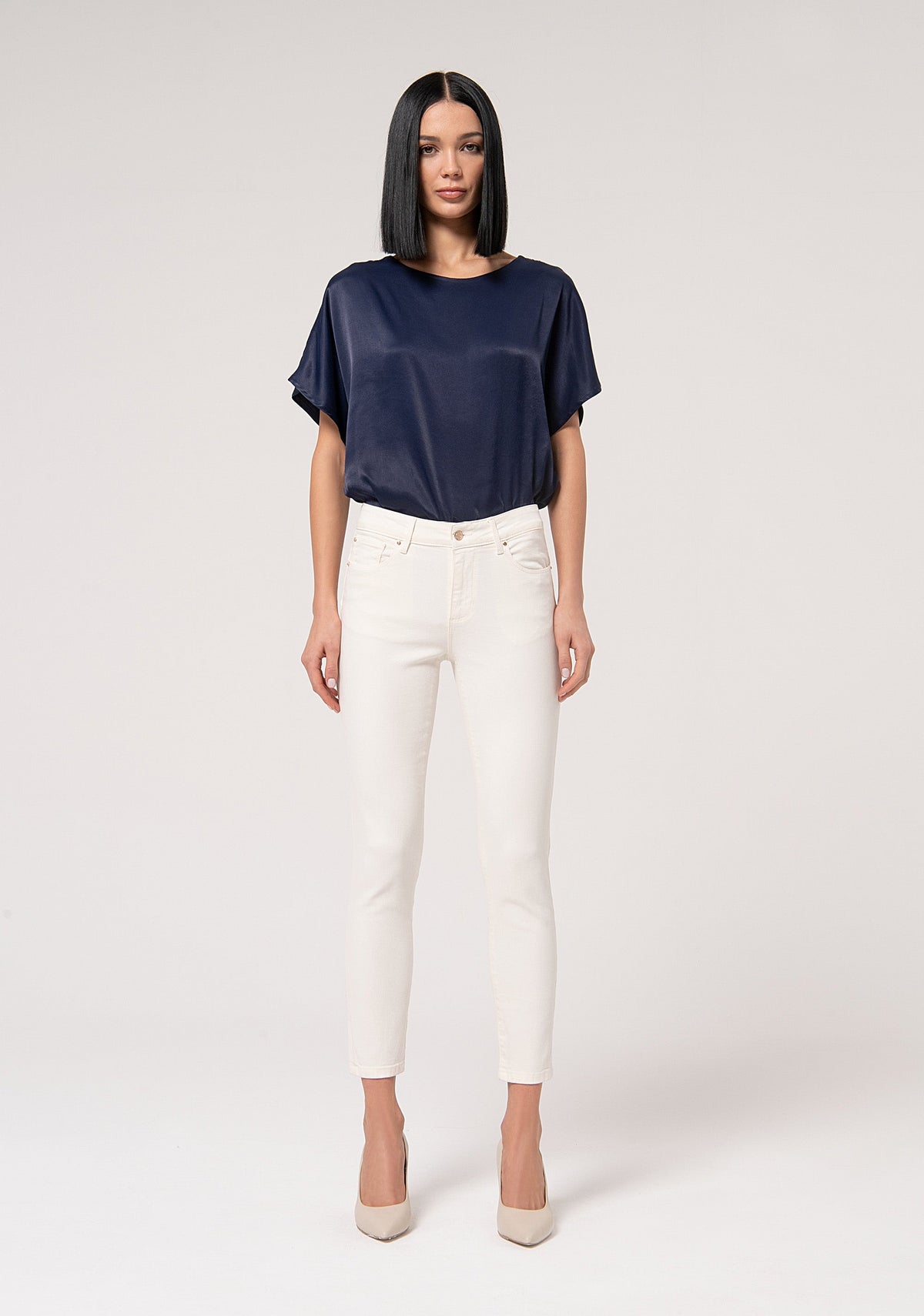 Padova - Pantalón Slim de Algodón con Efecto Perfect Shape