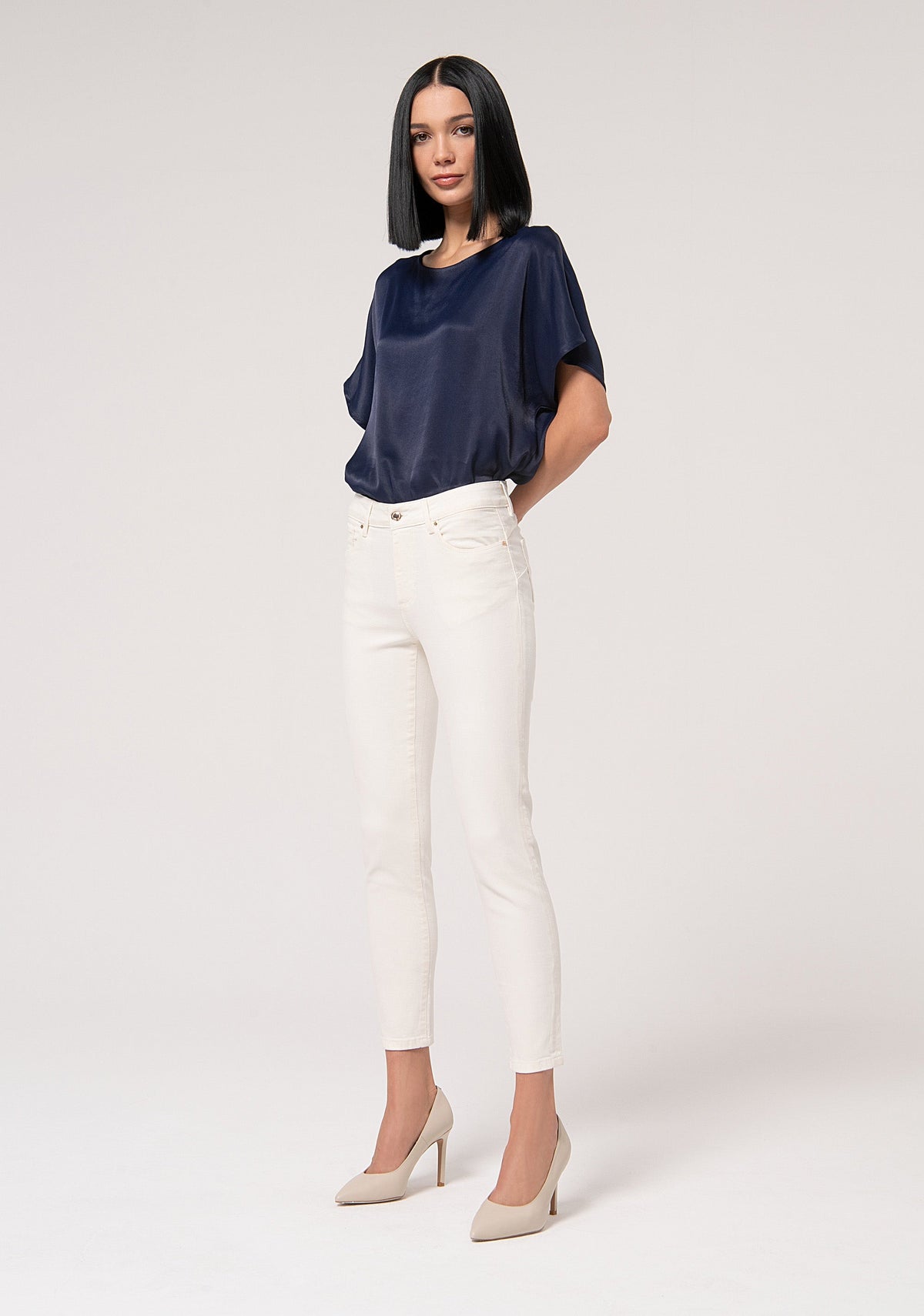 Padova - Pantalón Slim de Algodón con Efecto Perfect Shape