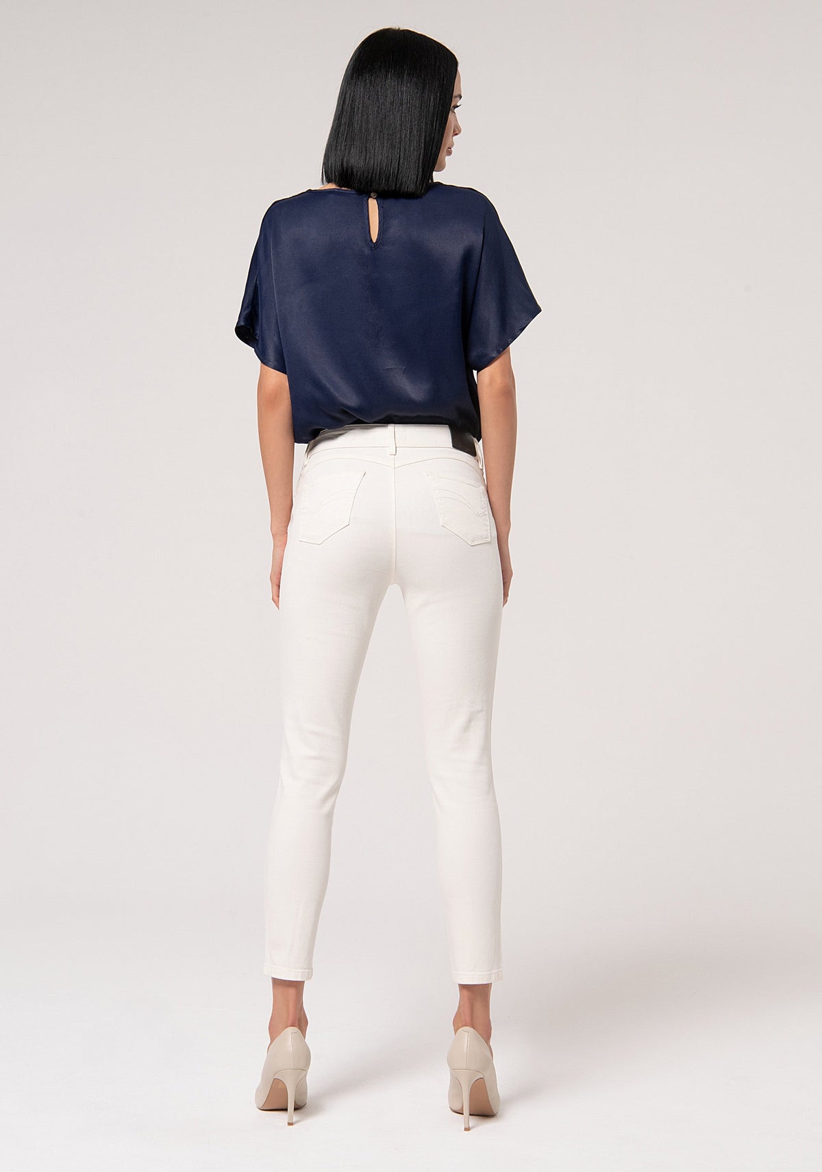 Padova - Pantalón Slim de Algodón con Efecto Perfect Shape