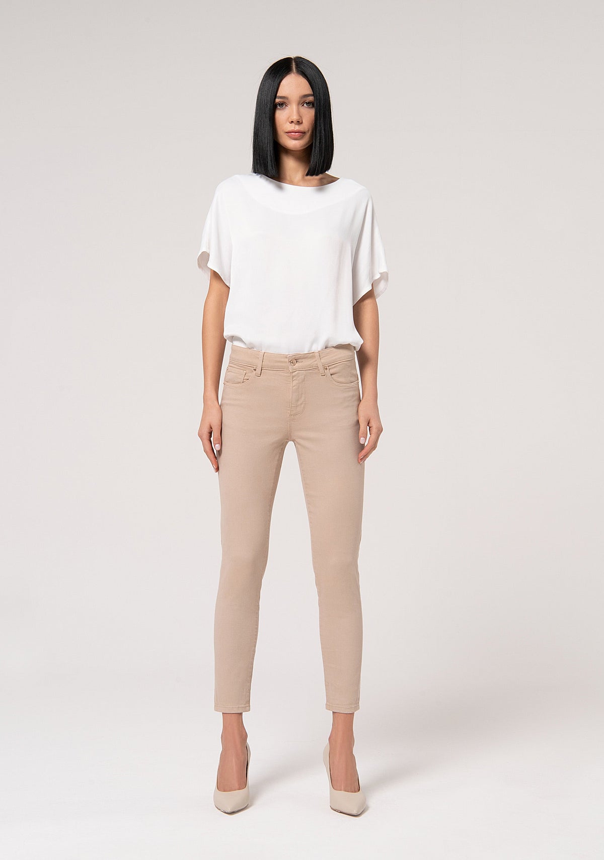 Padova - Pantalón Slim de Algodón con Efecto Perfect Shape