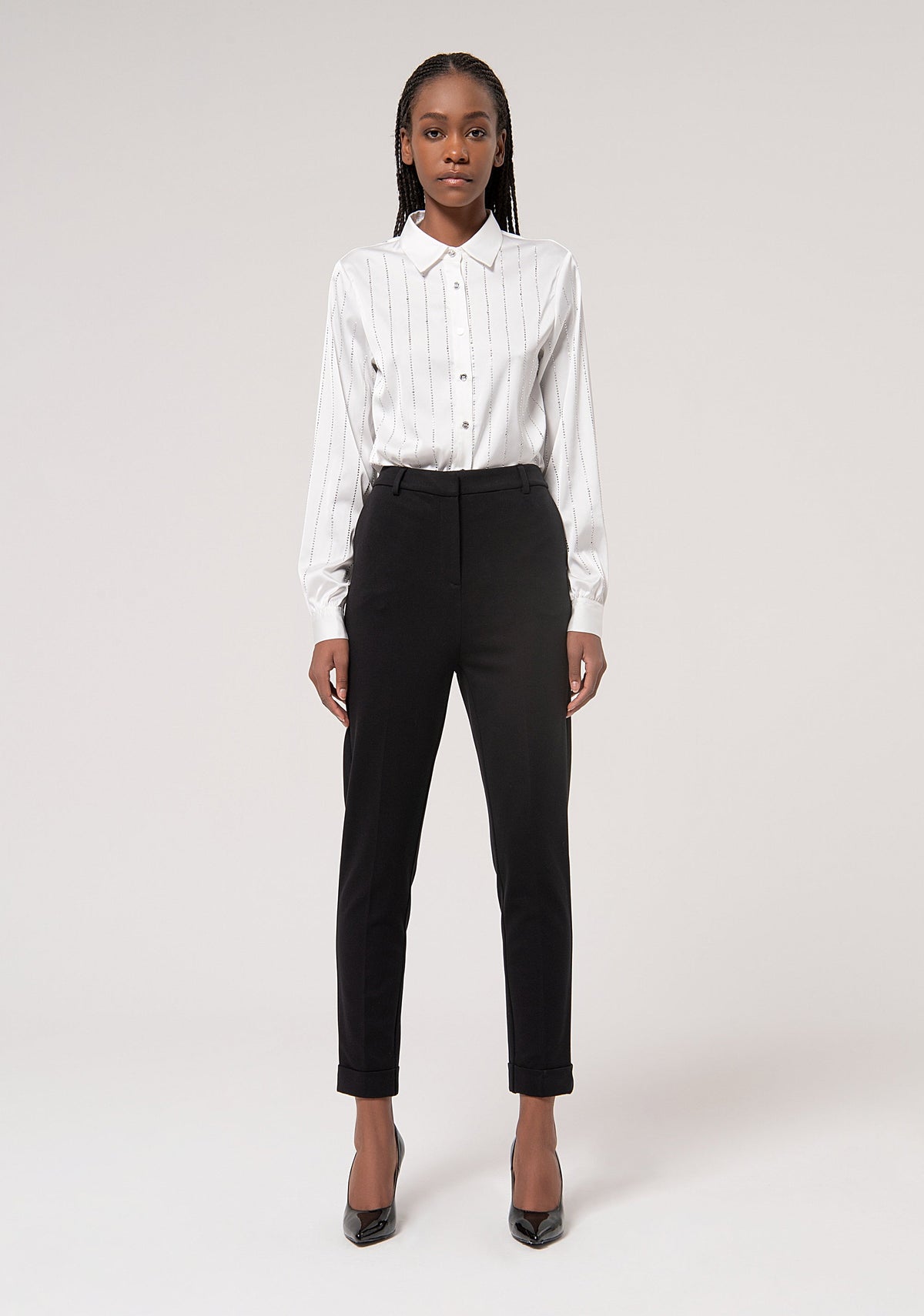 Piacenza - Pantalón Chino Slim en Tejido Stretch