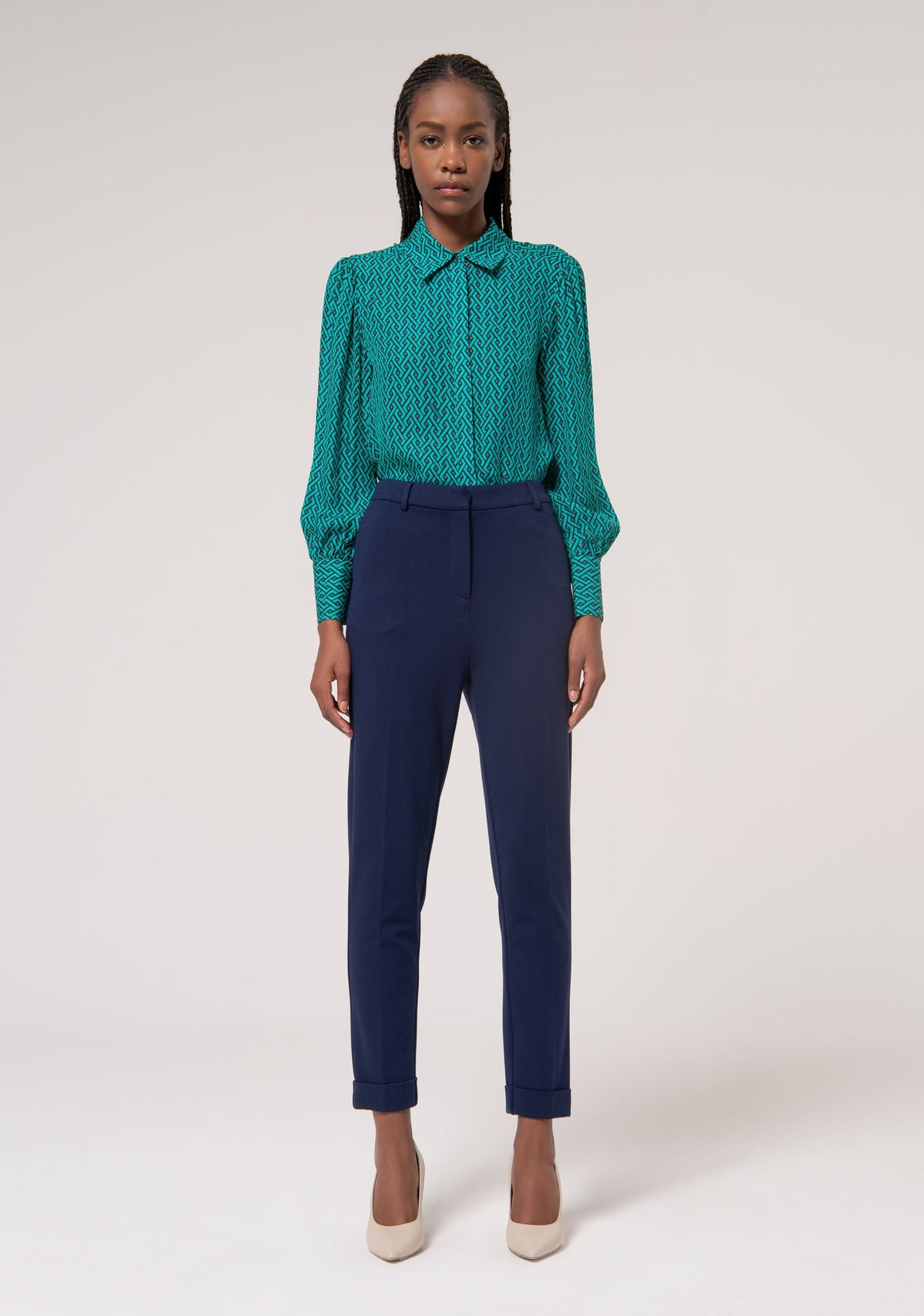 Piacenza - Pantalón Chino Slim en Tejido Stretch