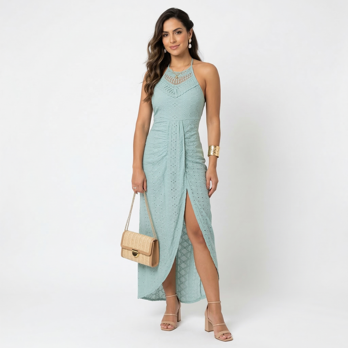 Cefalù - Vestido Midi Cruzado