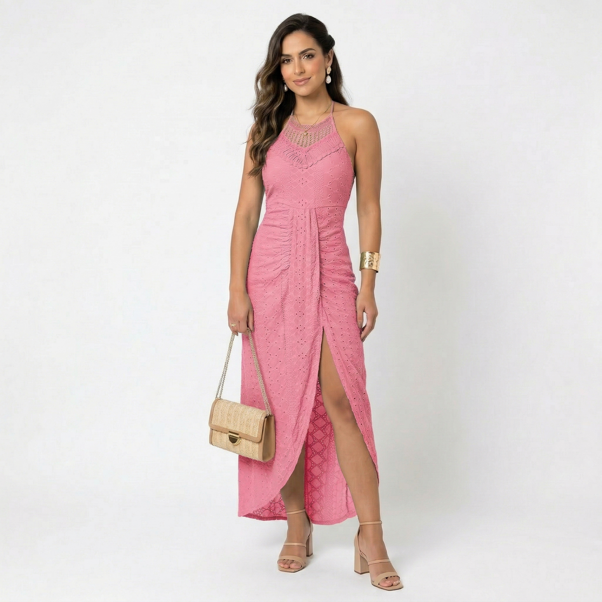 Cefalù - Vestido Midi Cruzado
