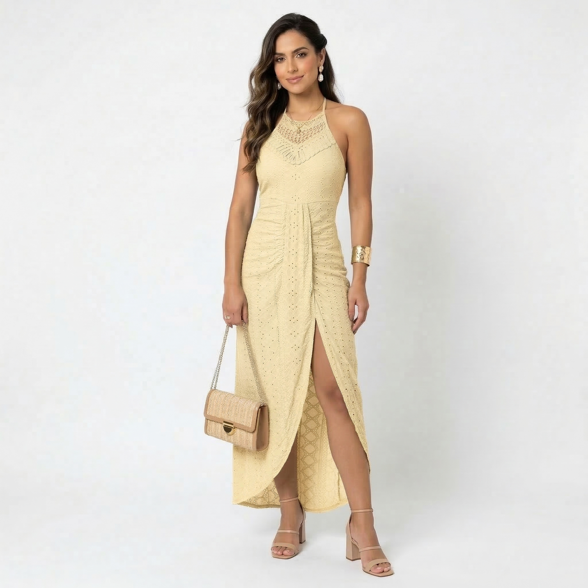 Cefalù - Vestido Midi Cruzado