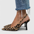 Trani - Zapatos de Tacón de Leopardo