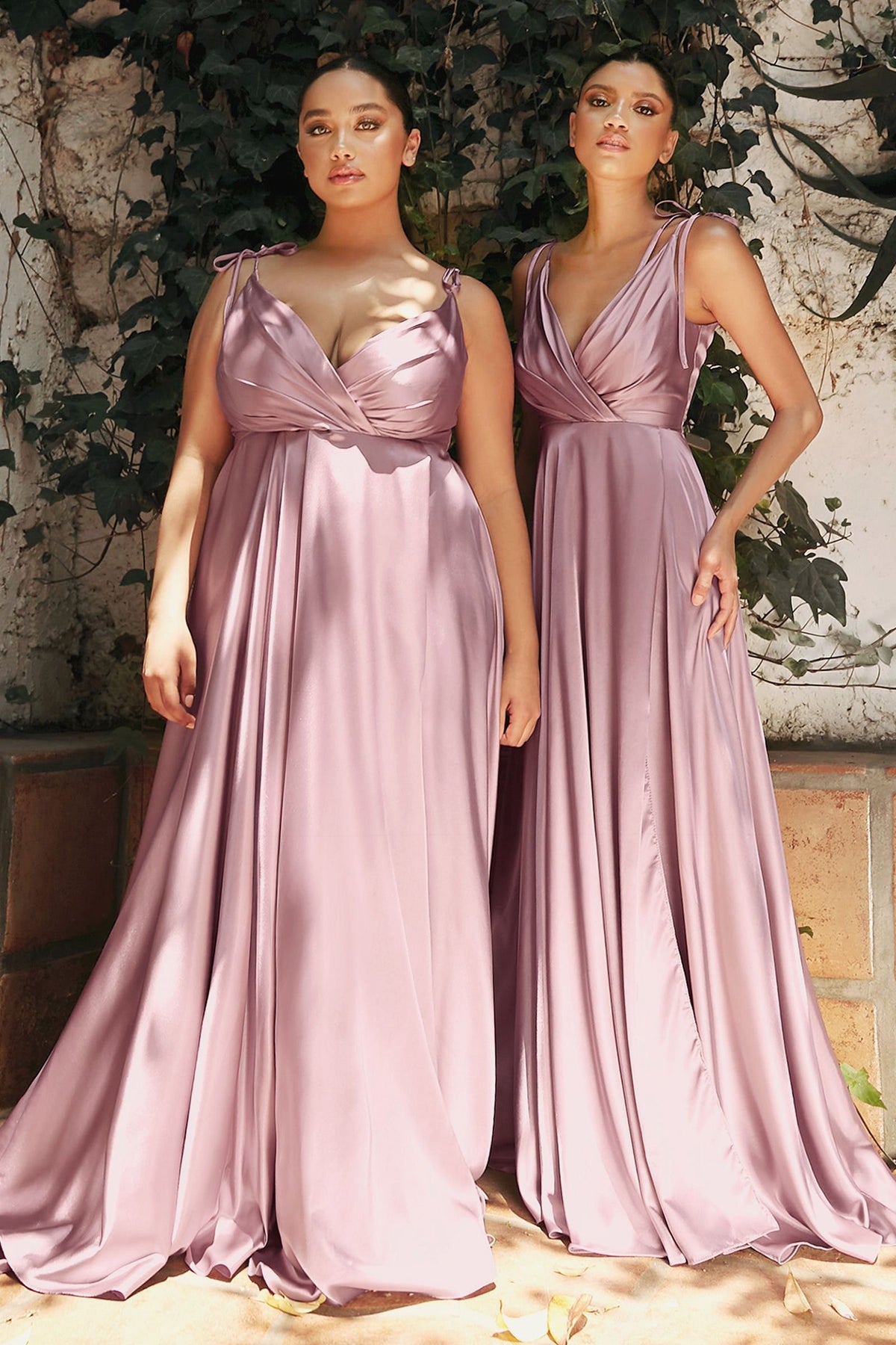 Verona - Vestido de Novia Satén Fluido Corte A con Escote V