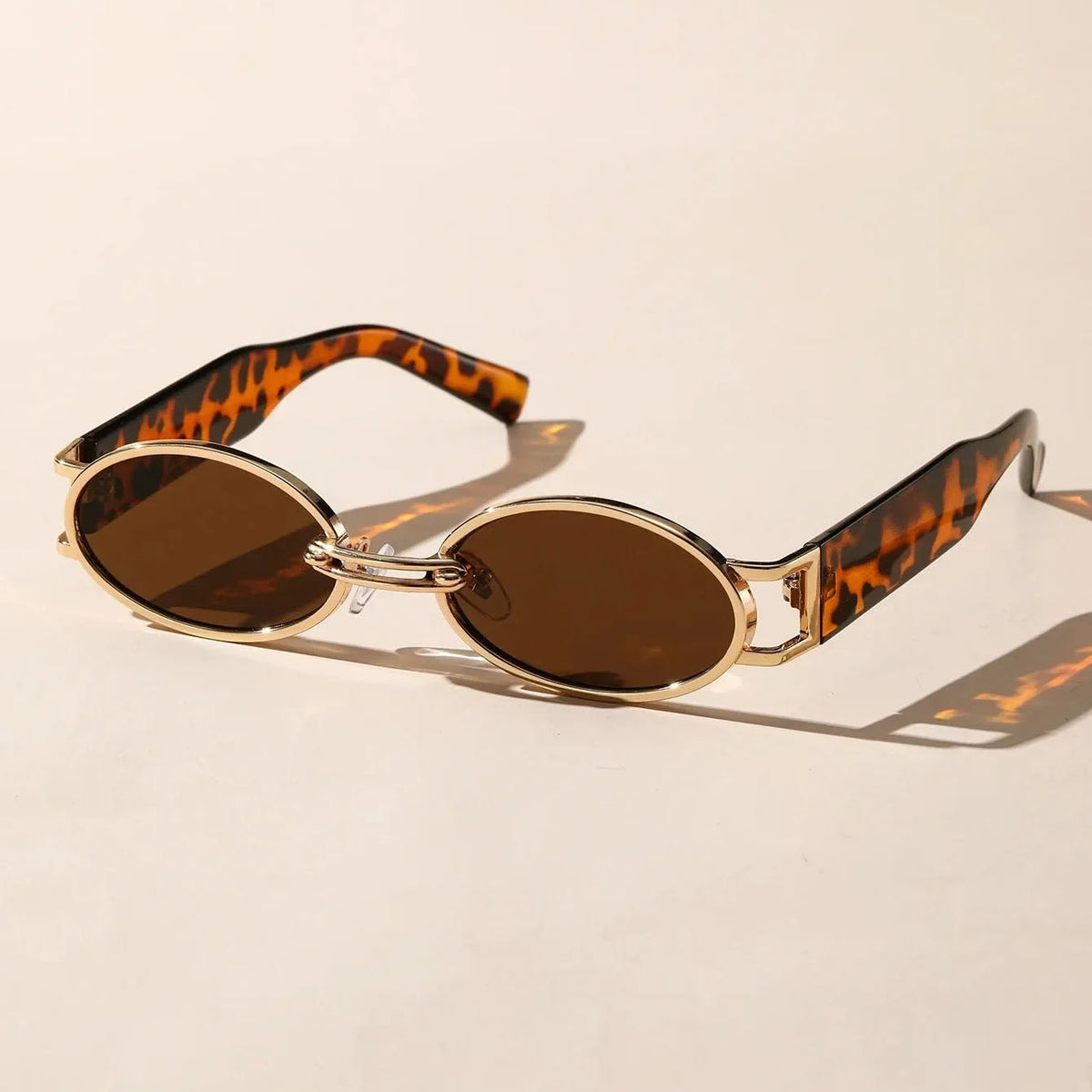 Ponza - Gafas de Sol Ovaladas con Puente Dorado