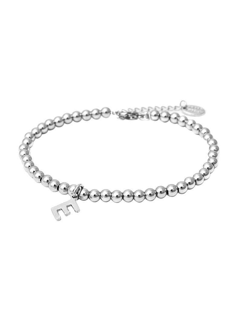 Orta - Pulsera de Letra Personalizada en Plata