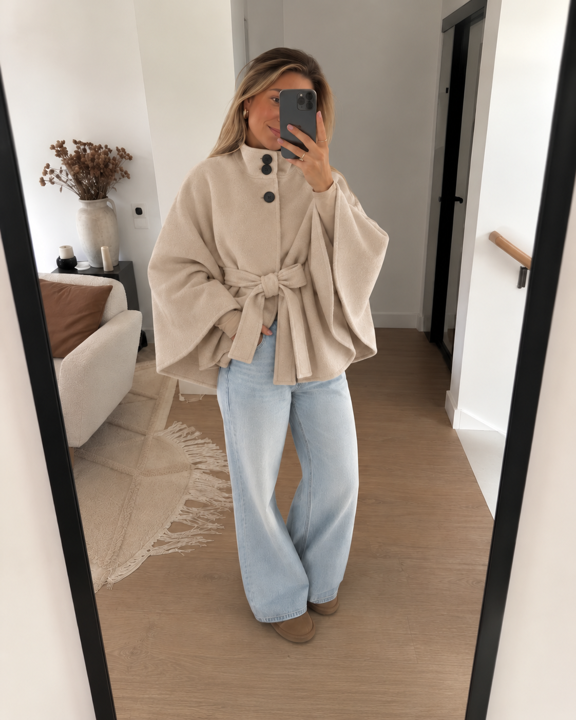 Allegra - Poncho beige